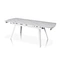 White extendable dining table
